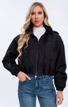 Zip detail hooded raincoat (15255296377216)