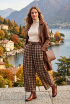 BELTED SOFT FEEL TROUSERS