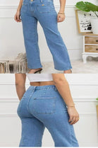 Gold Button detail Jeans (15255376396672)