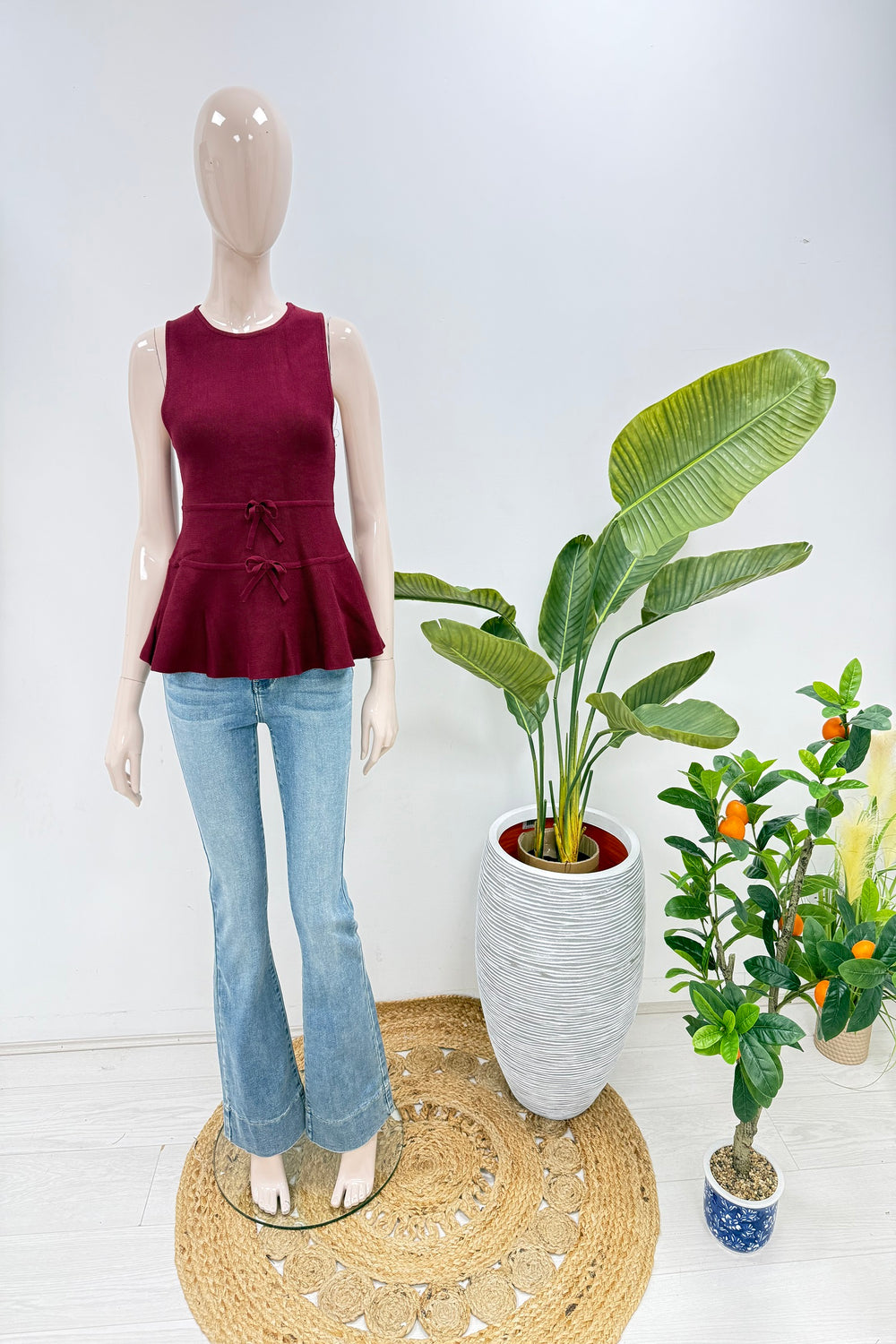 Peplum Knitted Top (15258702610816)