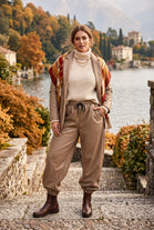 DRAWSTRING PU-TRACK TROUSER