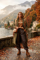 DRAWSTRING PU-TRACK TROUSER