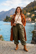 DRAWSTRING PU-TRACK TROUSER