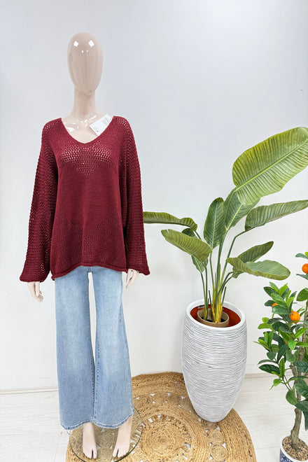 Heart detail knitted Jumper (15258414809472)