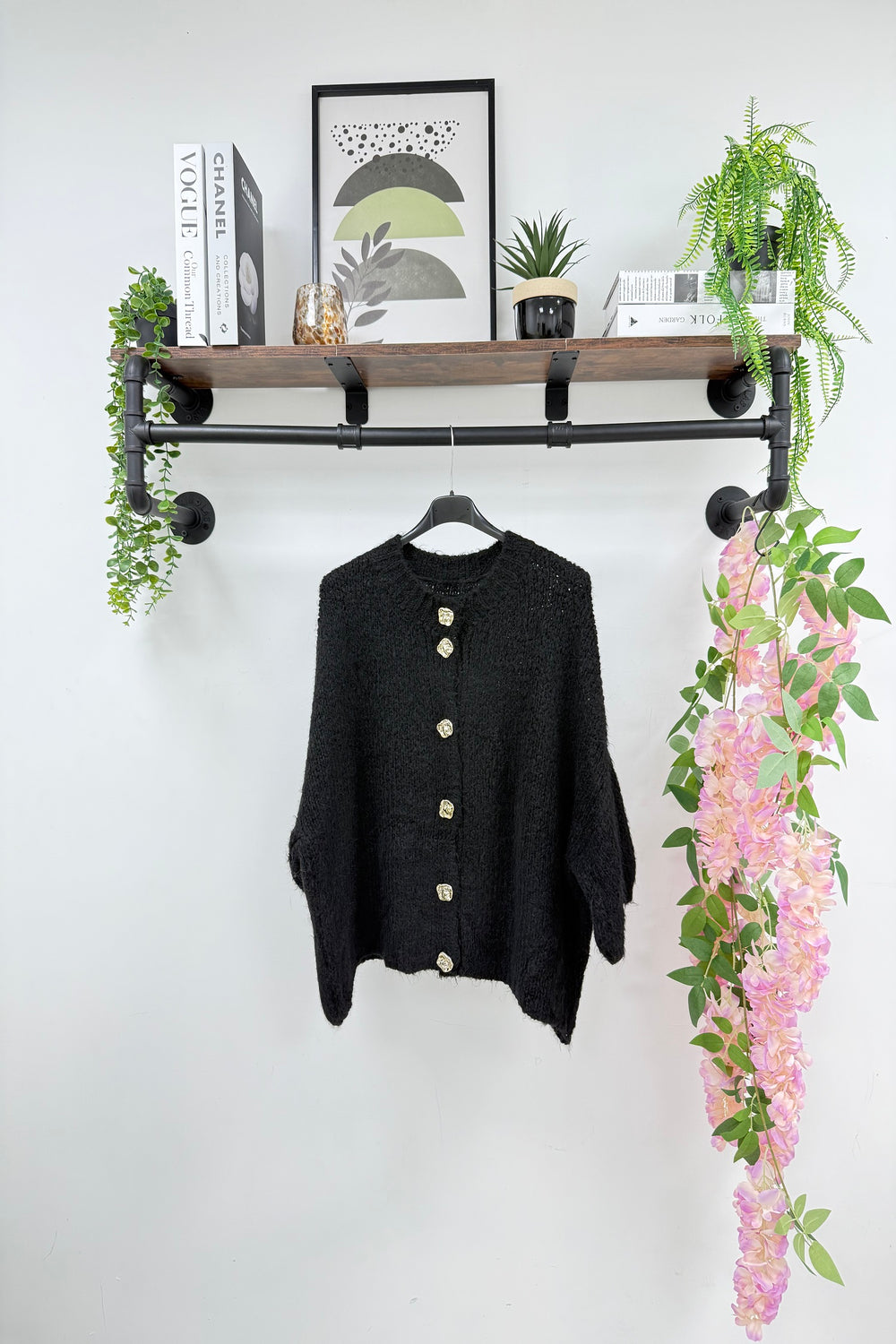 Cap Sleeve knitted button Cardigan (15258644021632)