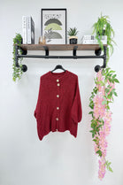 Cap Sleeve knitted button Cardigan (15258645135744)