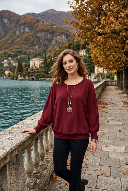 SHIFFON LONG SLEEVE TOP