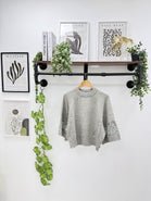 Lace sleeve knit Jumper (15258338296192)