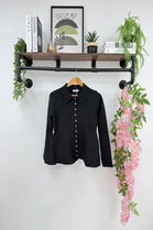 Collar gold button  Knitted top (15262502093184)