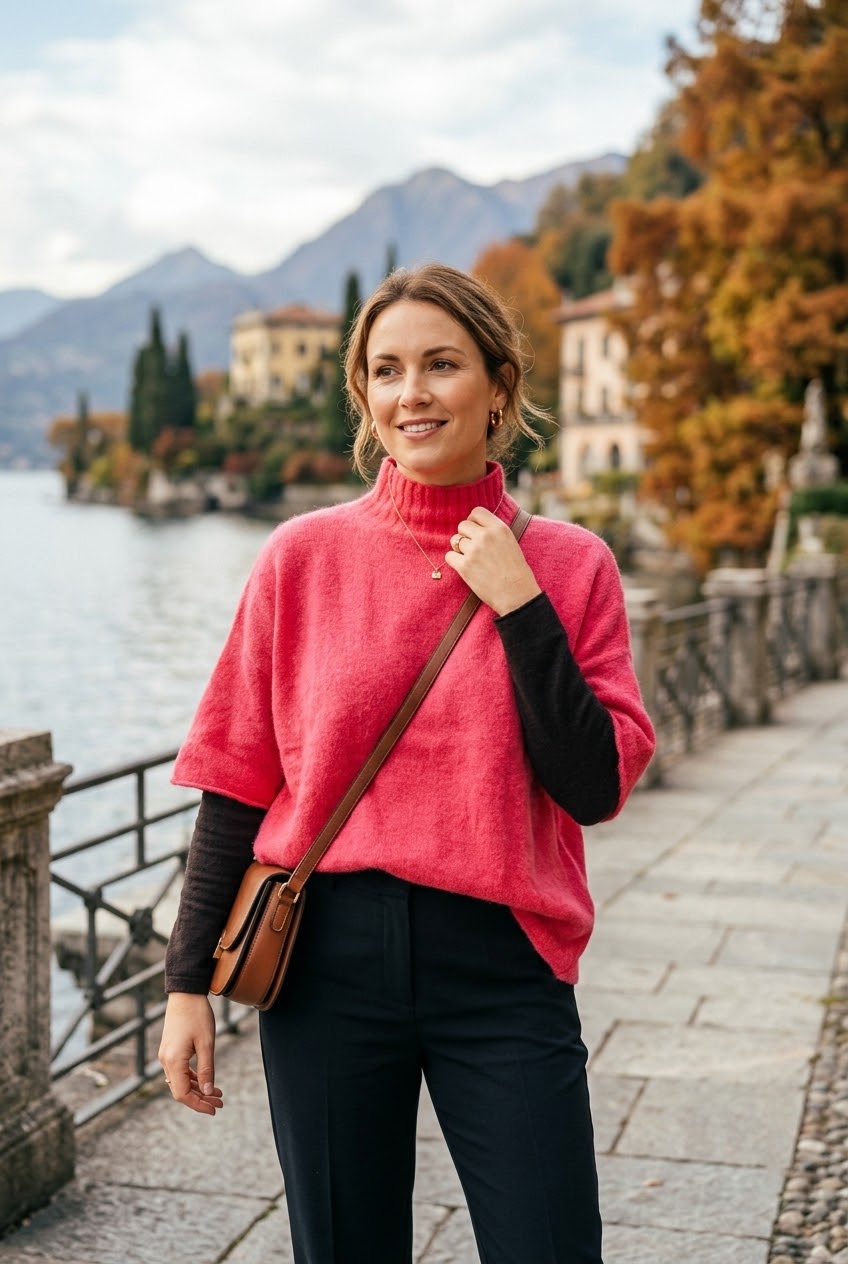 HIGHNECK PLAIN KNIT JUMPER