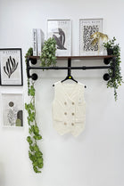 Double Breasted fine knit waistcoat (15262757814656)
