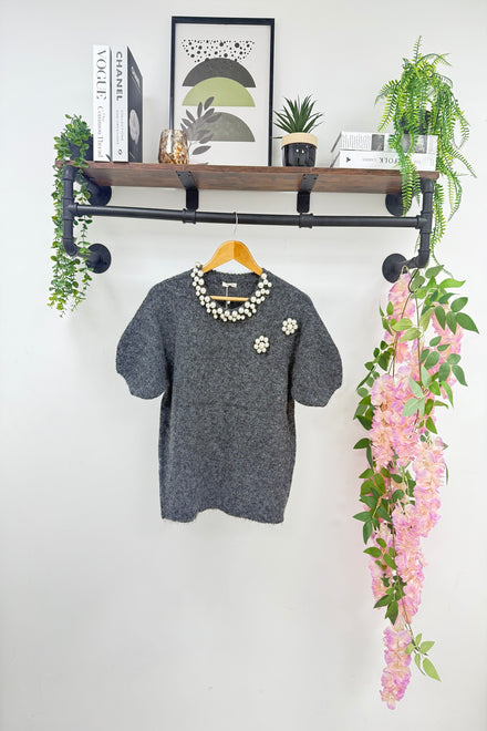 Neck pearl detail Jumper (15262782685568)