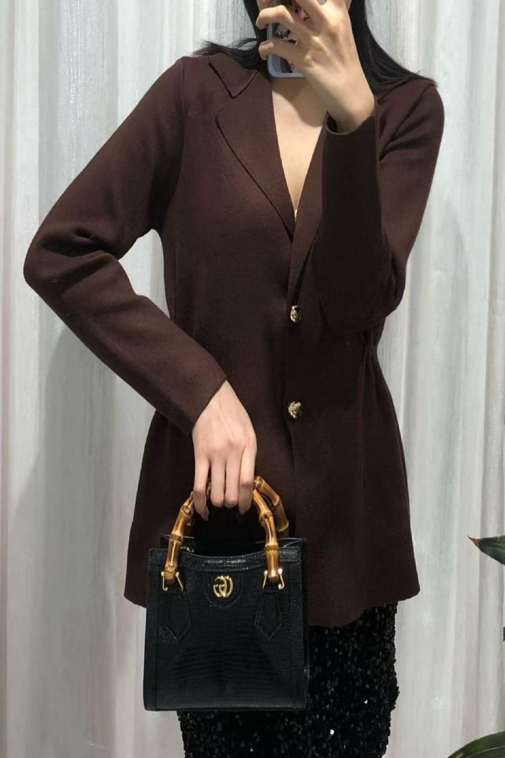 2 Button collar detail waist coat (15262718198144)