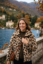 TEDDY FLEECE LEOPARD JACKET