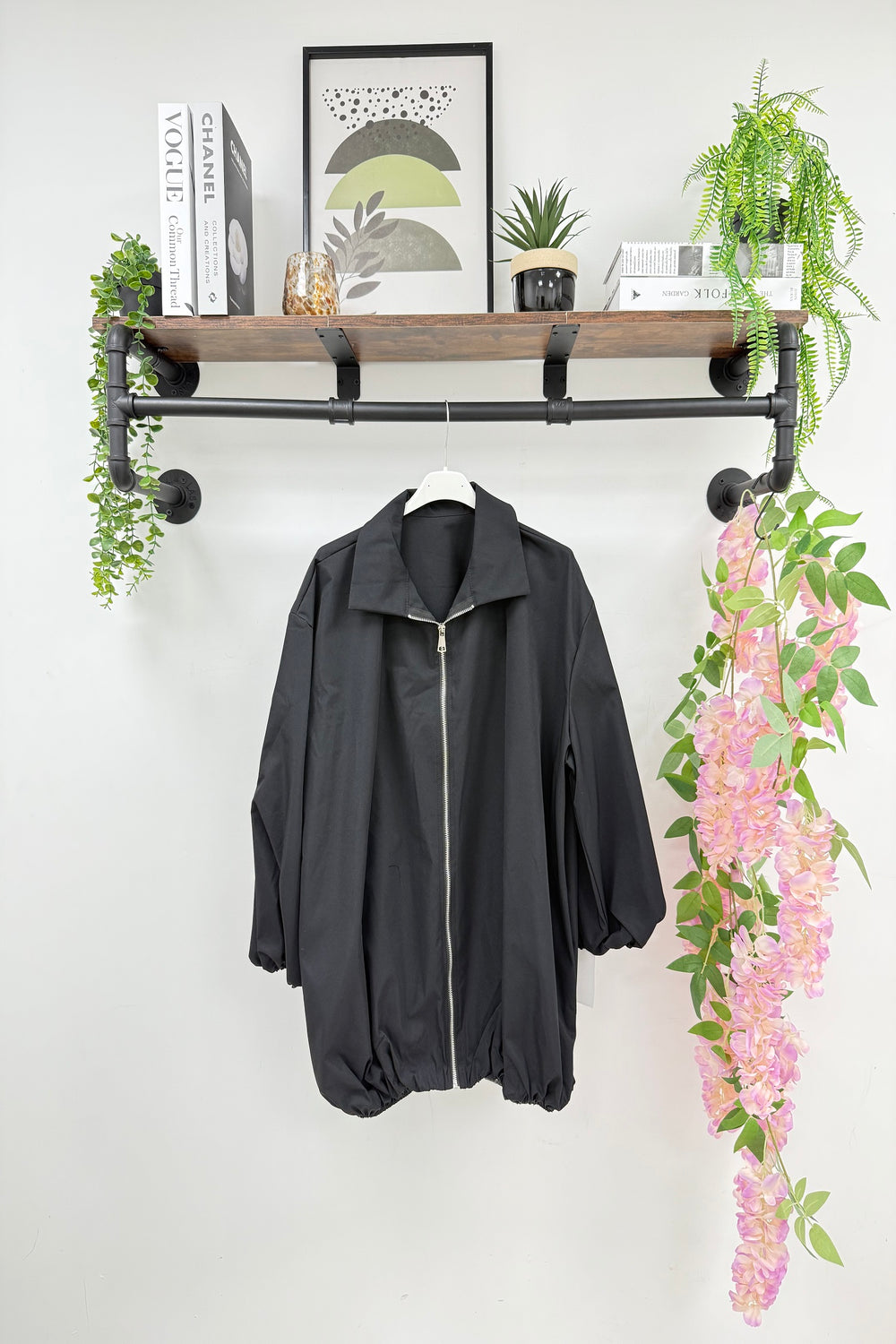 Zip detail jacket (15266227880320)