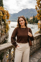 LACE SLEEVE JUMPER