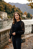 LACE SLEEVE JUMPER