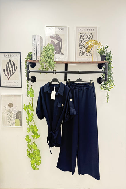 Tie up button Loungewear (15266356756864)