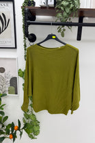 GLITTER BATWING FINE KNIT JUMPER