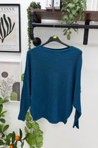 GLITTER BATWING FINE KNIT JUMPER