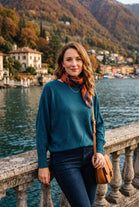 GLITTER BATWING FINE KNIT JUMPER