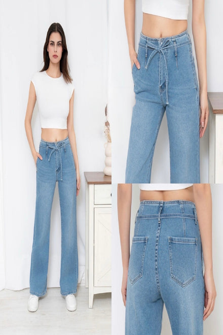 PAPER BAG TIE UP JEANS (15278151106944)