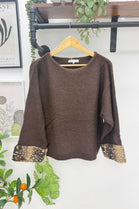 BAMBI FUR-TRIM SOFT KNIT JUMPER