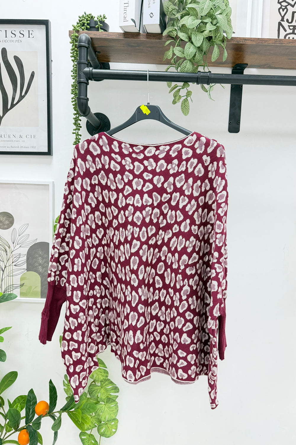 LEOPARD  BOXYFIT JUMPER