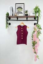 MIMI MULTI GOLD BUTTON KNITTED WAISTCOAT (15287135469952)
