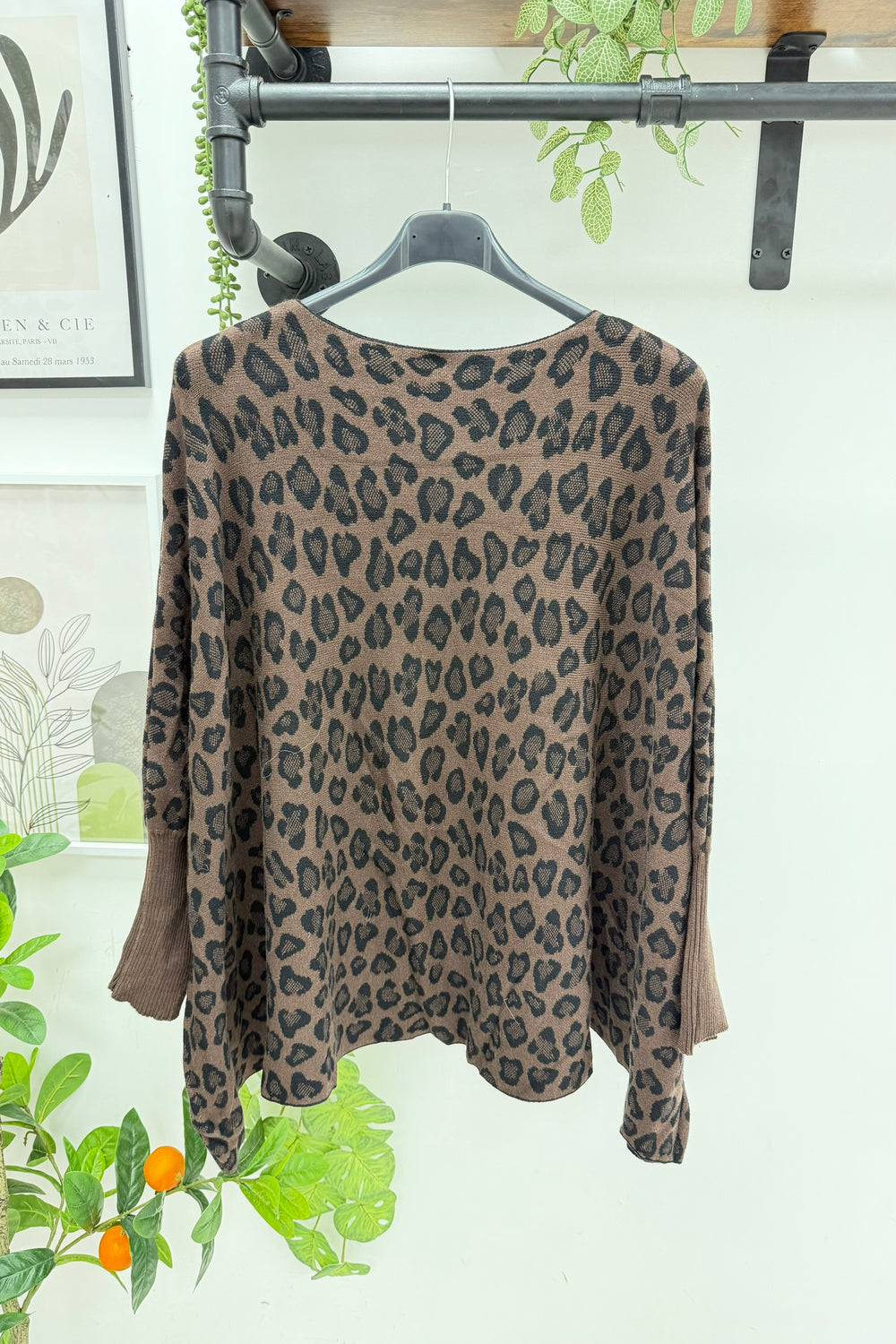 LEOPARD  BOXYFIT JUMPER