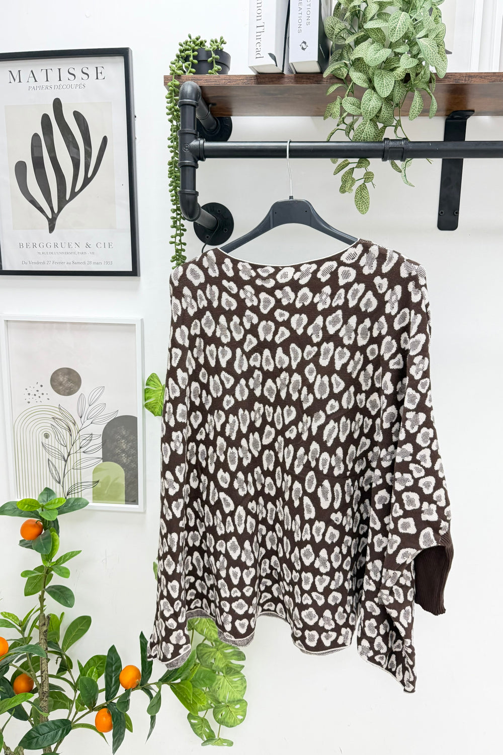 LEOPARD  BOXYFIT JUMPER