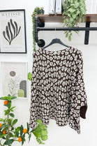 LEOPARD  BOXYFIT JUMPER