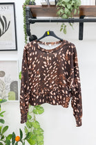 BAMBI PRINT LONG SLEEVE TOP