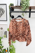 BAMBI PRINT LONG SLEEVE TOP