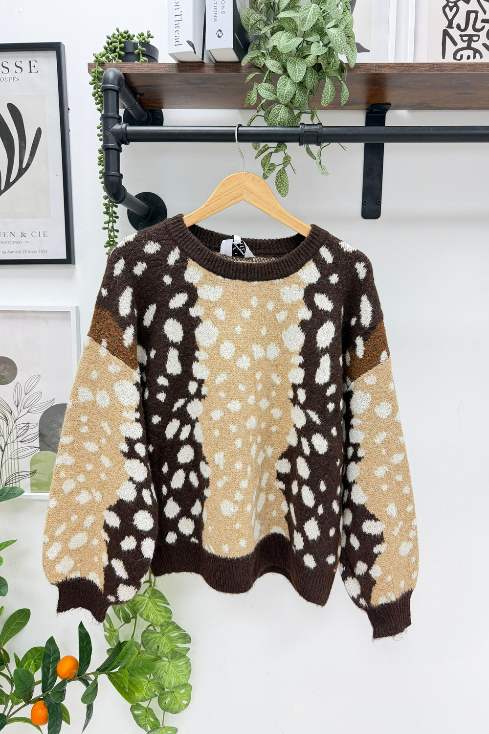 BAMBI METALIIC THREAD DETAIL KNIT JUMPER