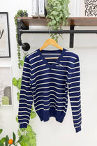 STRIPE V-NECK JUMPER(MIXED COLOUR PACK)