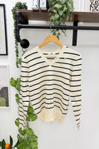 STRIPE V-NECK JUMPER(MIXED COLOUR PACK)
