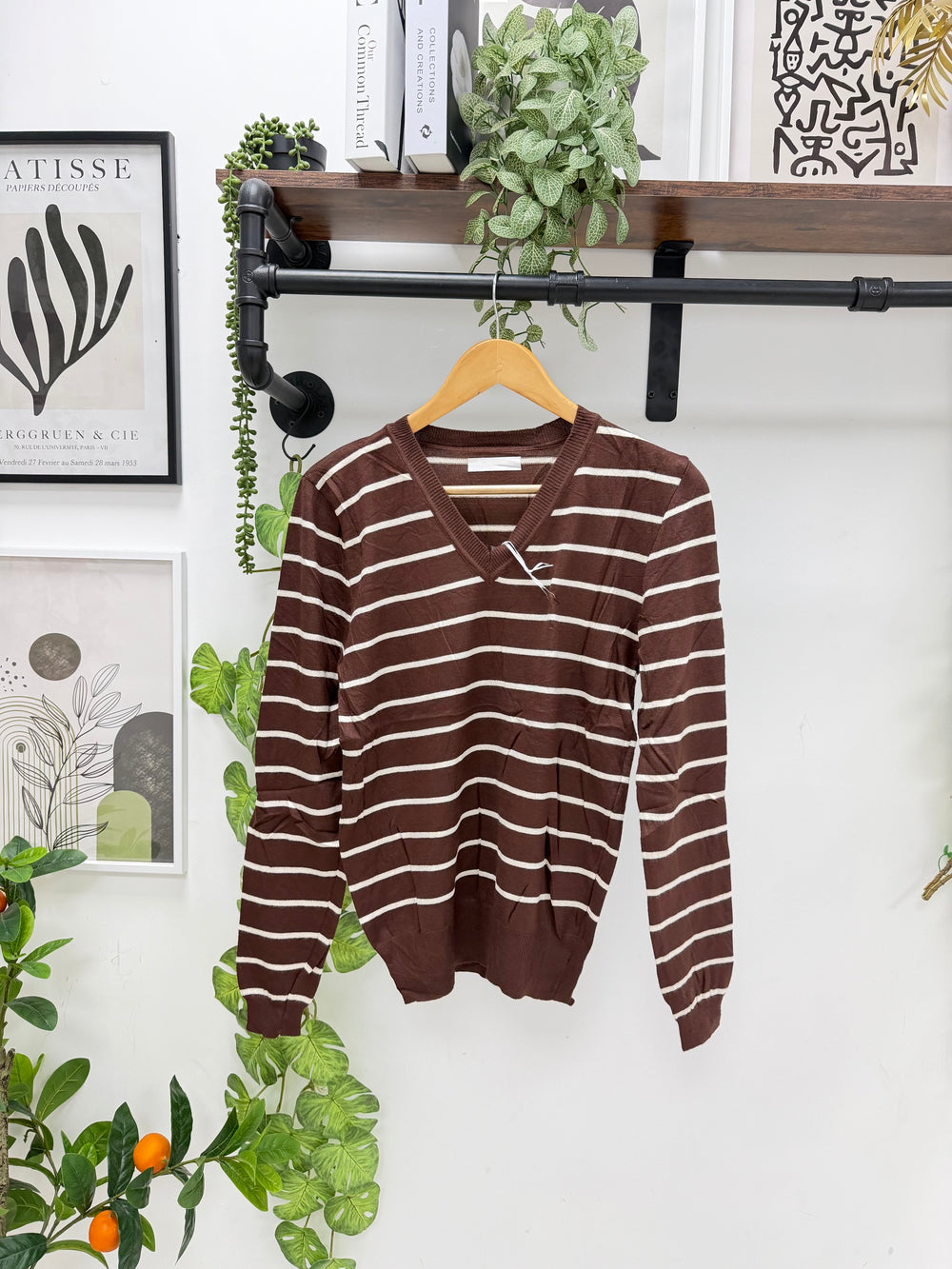 STRIPE V-NECK JUMPER(MIXED COLOUR PACK)