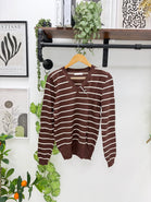 STRIPE V-NECK JUMPER(MIXED COLOUR PACK)