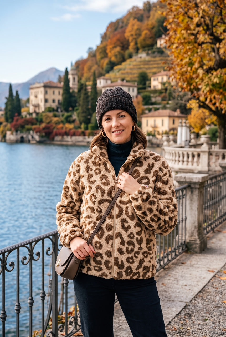 LEOPARD FLEECE ZIP-UP JACKET(MIXED COLOUR PACK)