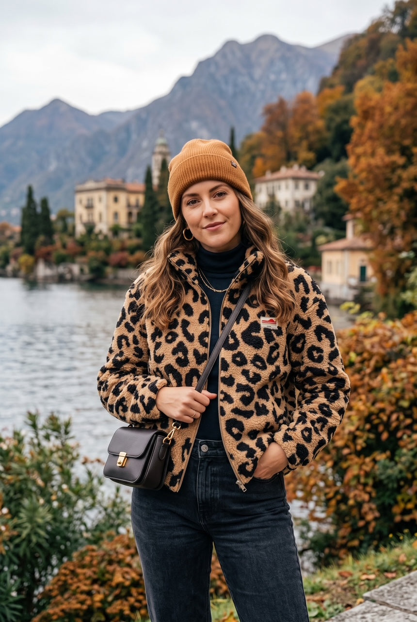 LEOPARD FLEECE ZIP-UP JACKET(MIXED COLOUR PACK)