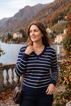 STRIPE V-NECK JUMPER(MIXED COLOUR PACK)