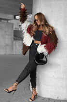 COLOUR BLOCK HAIRY CARDIGAN (15313645535616)