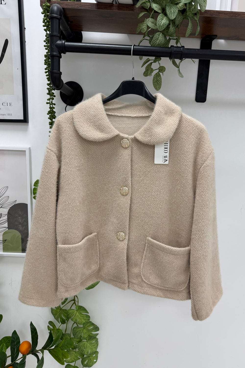 GOLD BUTTON SOFT FEEL JACKET
