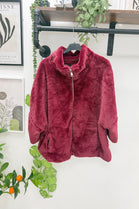FAUX FUR ZIP LINED JACKET