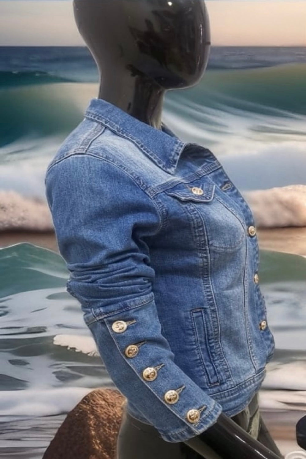 GOLD BUTTON DENIM JACKET (15296936739200)