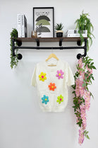 FLORAL 3D CAP SLEEVE JUMPER (15297107100032)