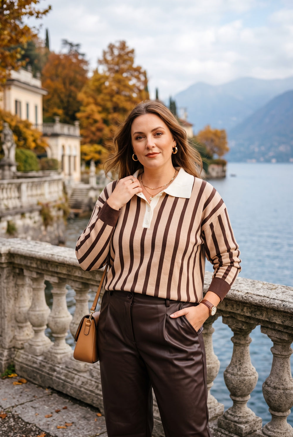 STRIPE COLLAR JUMPER