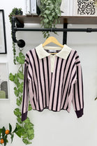 STRIPE COLLAR JUMPER