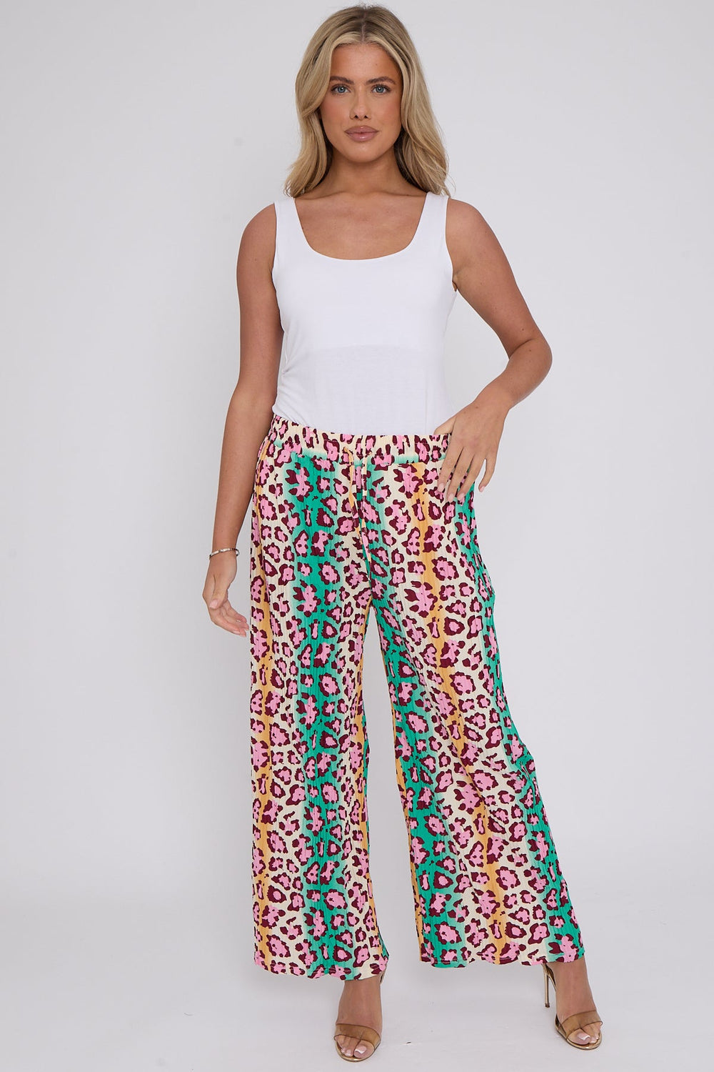 LEOPARD PLEATED TROUSER(MIXED COLOUR PACK) (8268485001464) (8277891121400)